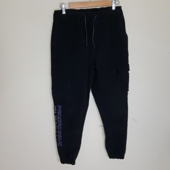 Zara Men's Black Joggers with Purple Graphic Size M - Picture 1 of 8